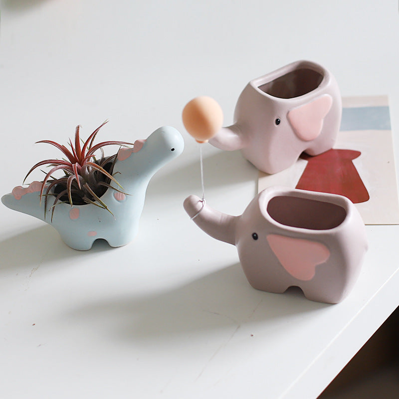Ceramic Succulent Planters for Whimsical Small Spaces