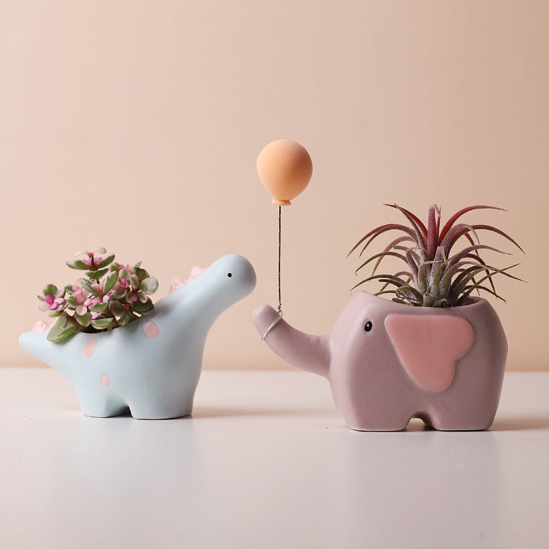 Ceramic Succulent Planters for Whimsical Small Spaces