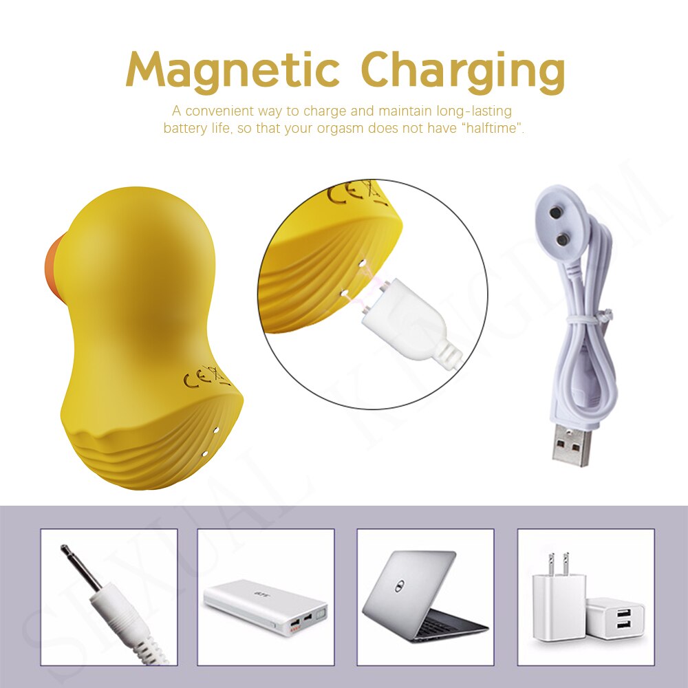 Suction Vibrator Duck for Focused Clitoral Relief