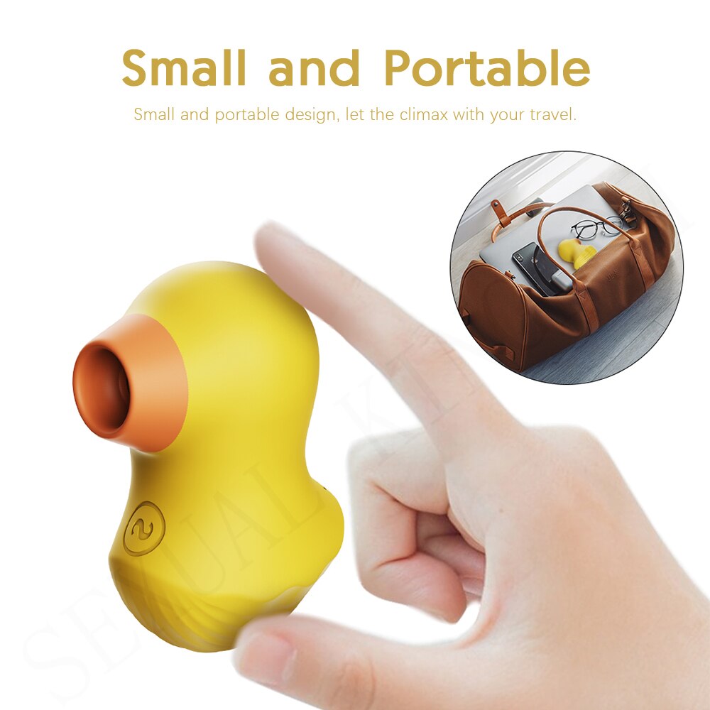 Suction Vibrator Duck for Focused Clitoral Relief