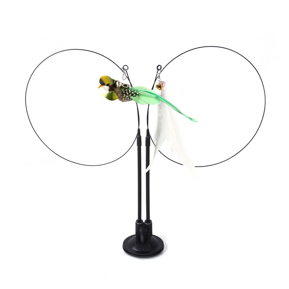 Suction Cup Cat Toy With Interchangeable Attachments