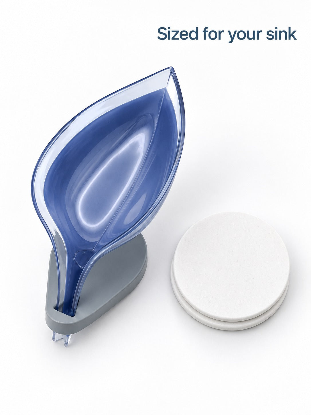Suction Cup Soap Dish with Drainage for Sink Edges