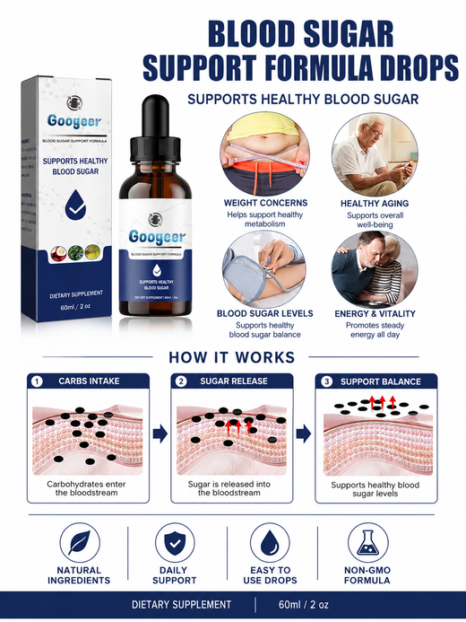 Blood Sugar Support Drops — Natural Liquid Formula