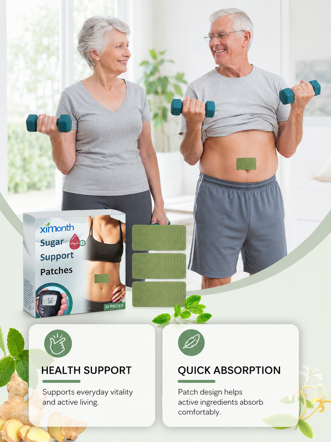 Sugar Support Transdermal Patches — Balanced Blood Sugar