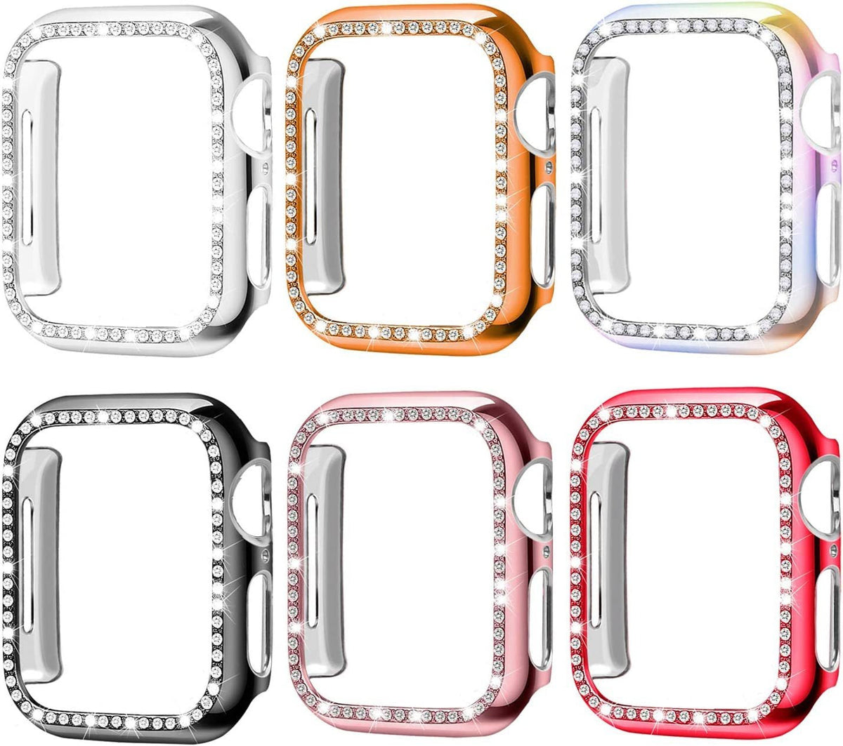 Rhinestone Apple Watch Case 41mm 45mm Bling Protection