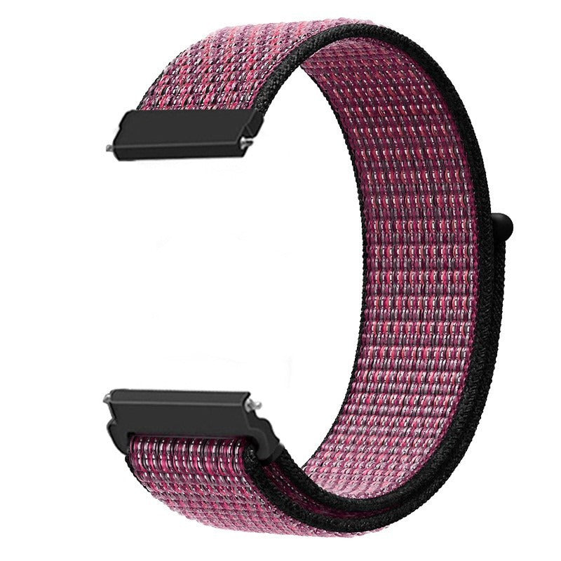 Nylon Loop Watch Band 20mm 22mm in 8 Quick-Swap Colors