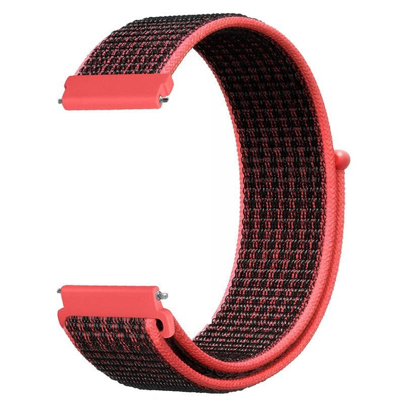 Nylon Loop Watch Band 20mm 22mm in 8 Quick-Swap Colors