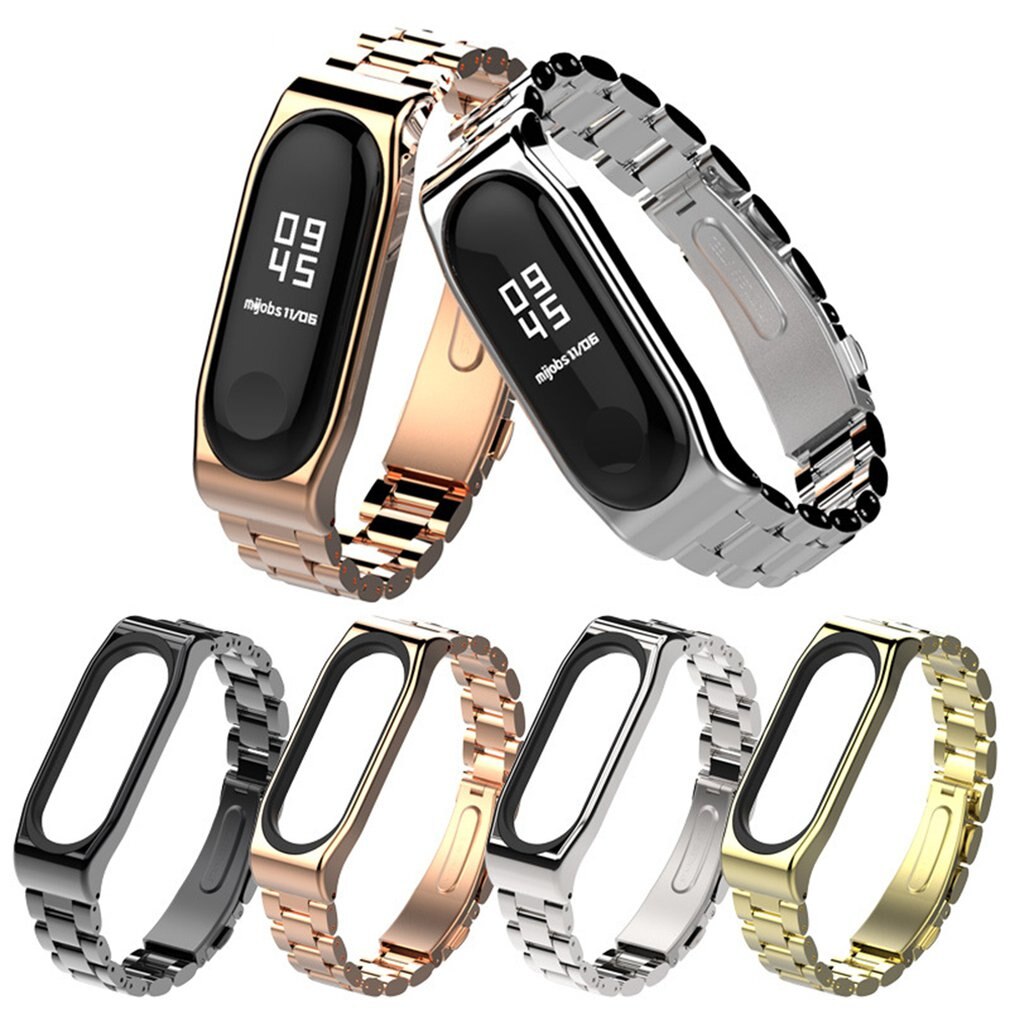 Stainless Steel Metal Strap for Xiaomi Mi Band Tracker