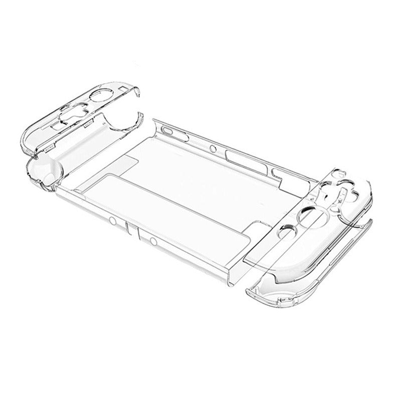Crystal Clear Switch OLED Case with Kickstand & Joy-Con
