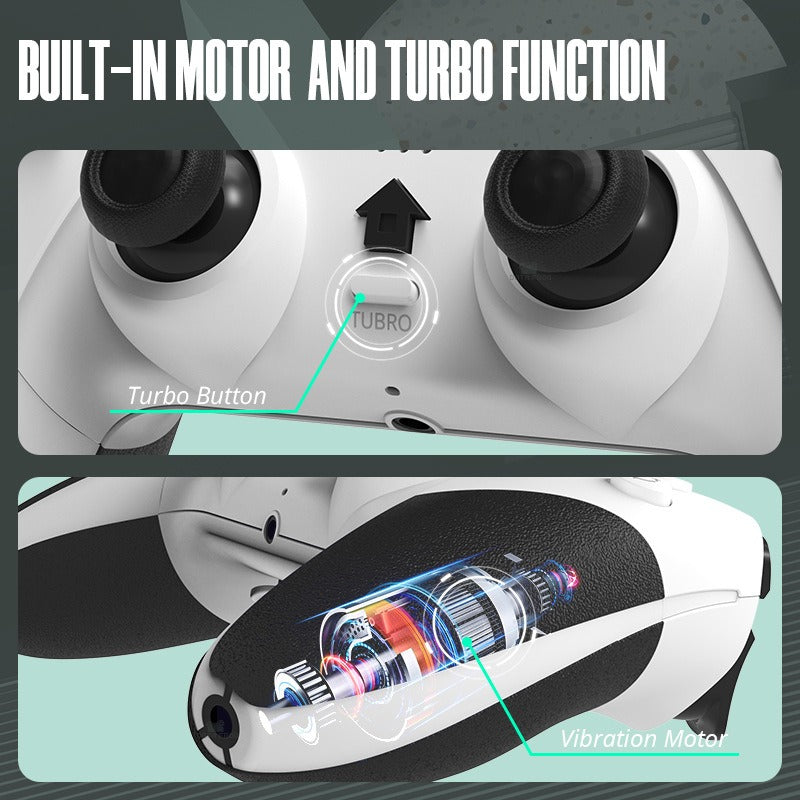 Wireless PS4 Controller with Vibration and Turbo Button