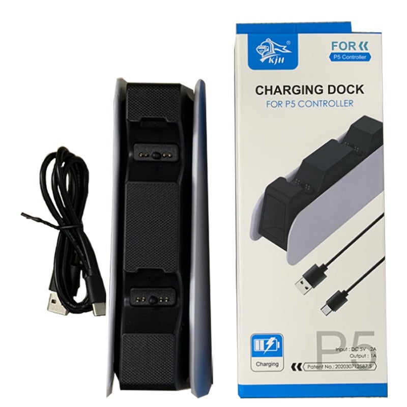 PS5 Dual Controller Charging Dock with LED Status Lights