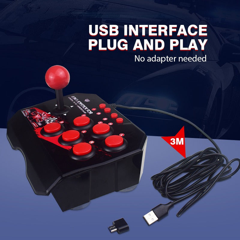 Wired Arcade Fight Stick for Switch, PS3, PC & Android
