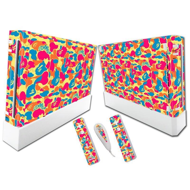 Wii Console Vinyl Skin Set with Full-Coverage Wraps