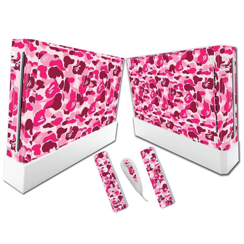 Wii Console Vinyl Skin Set with Full-Coverage Wraps