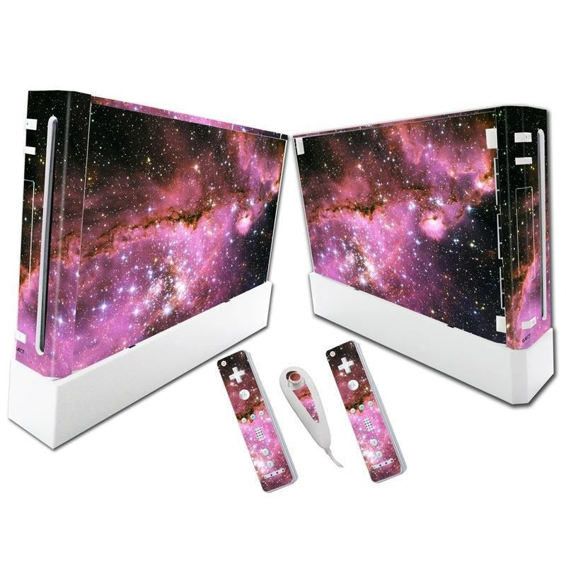 Wii Console Vinyl Skin Set with Full-Coverage Wraps
