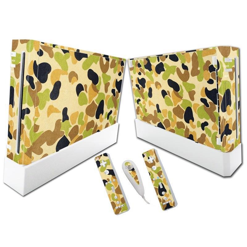 Wii Console Vinyl Skin Set with Full-Coverage Wraps