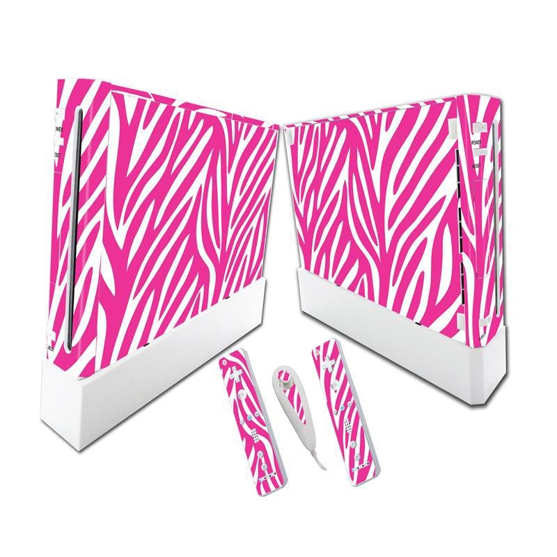Wii Console Vinyl Skin Set with Full-Coverage Wraps