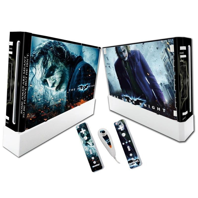 Wii Console Skin Set with Matching Vinyl Controller Wraps