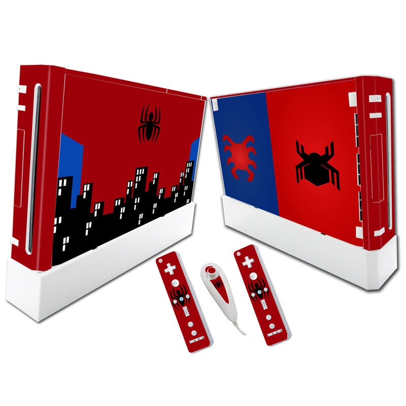 Wii Console Skin Stickers, Spider-Man & More Designs