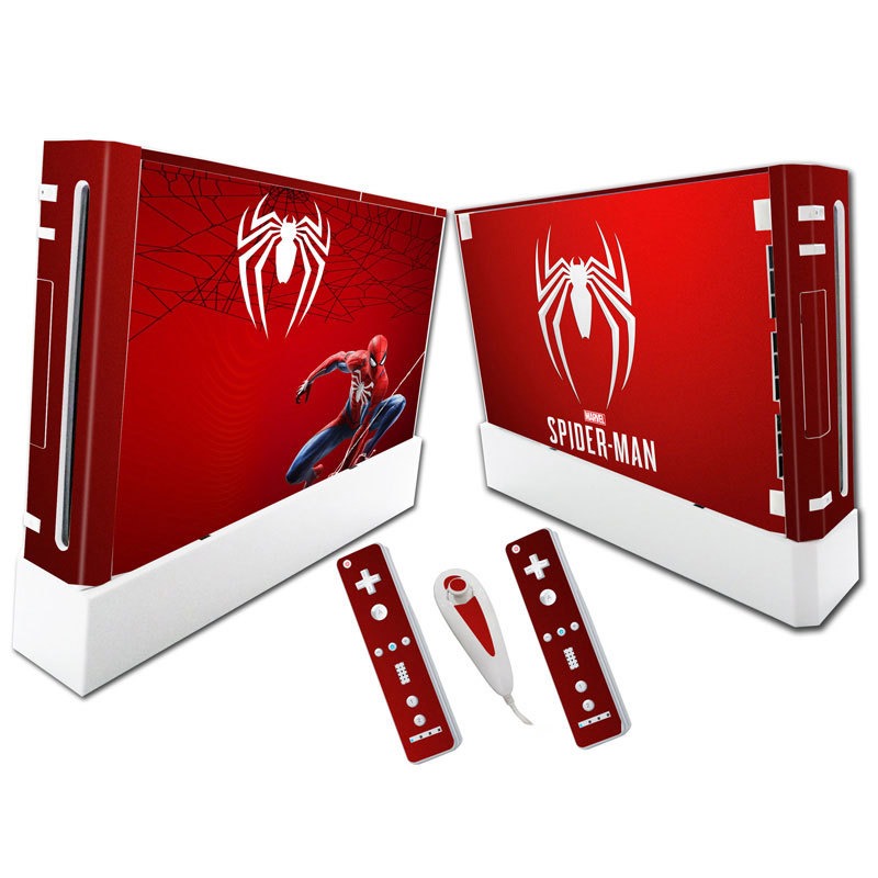 Wii Console Skin Stickers, Spider-Man & More Designs