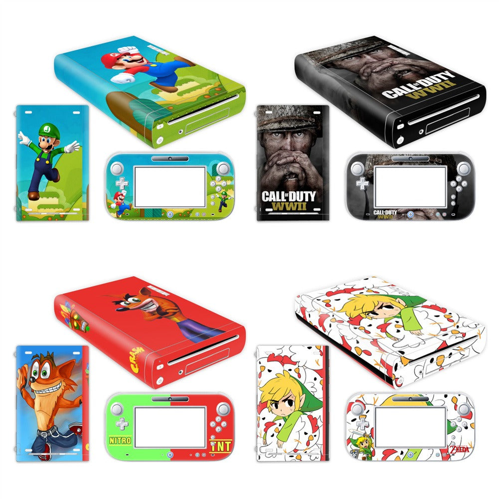 Wii U Anime Skin Sticker Set for Console and GamePad