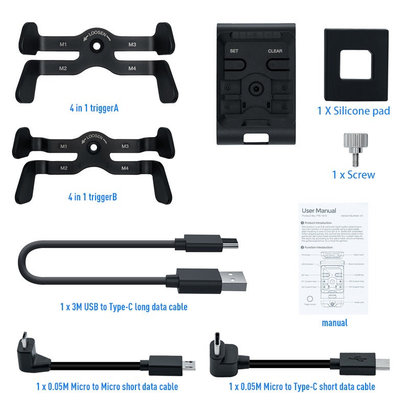 Xbox Series X/S Back Paddle Attachment with 4 Buttons