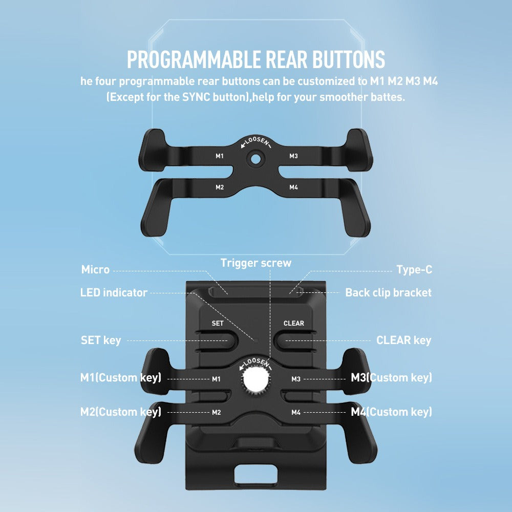 Xbox Series X/S Back Paddle Attachment with 4 Buttons