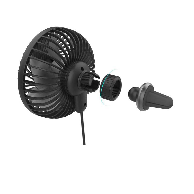 Clip-On USB Car Fan That Cools Your Seat on Hot Days