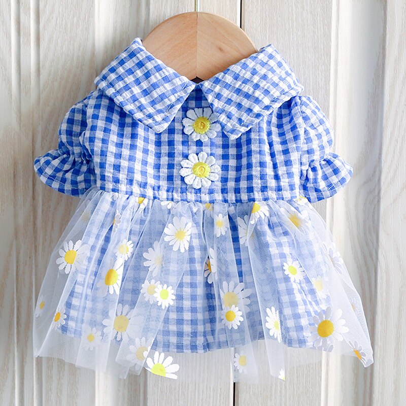 Summer Dog Dress with Breezy Daisy Tulle Skirt Outfit