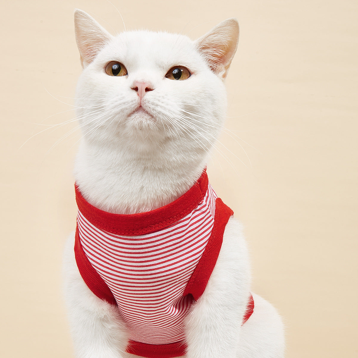 Striped Dog Shirt Lightweight Summer Pet Clothing Top