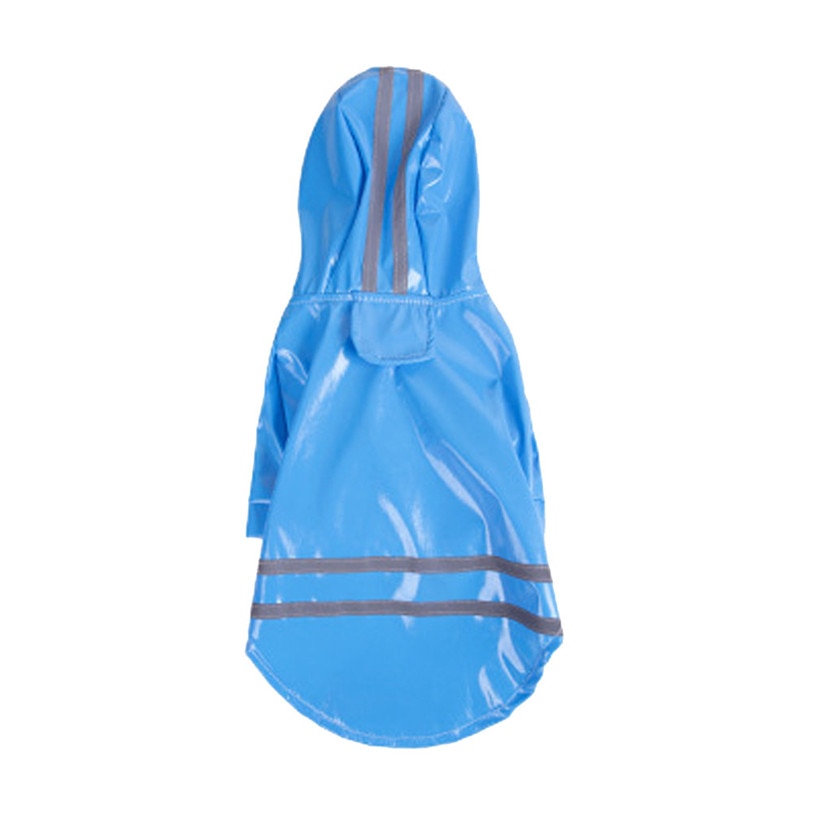 Dog Rain Coat With Reflective Stripes for Wet Walks