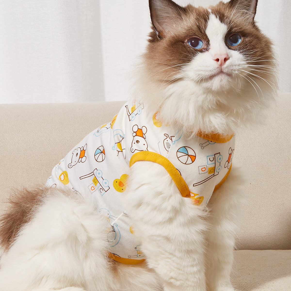 Cartoon Dog Clothes for Small Dogs | Lightweight Shirt