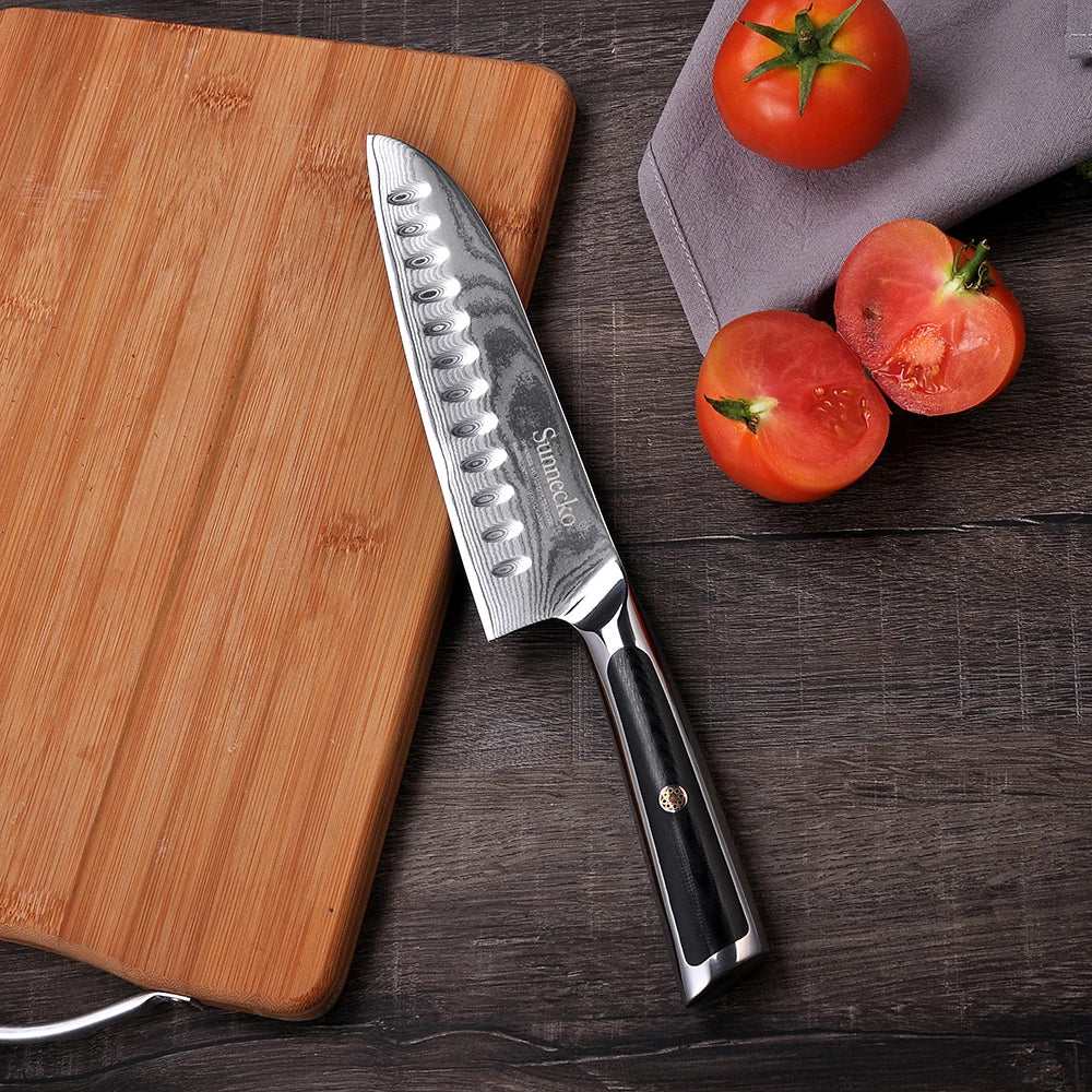 4-Piece Damascus Steel Kitchen Knife Set, VG10 Core