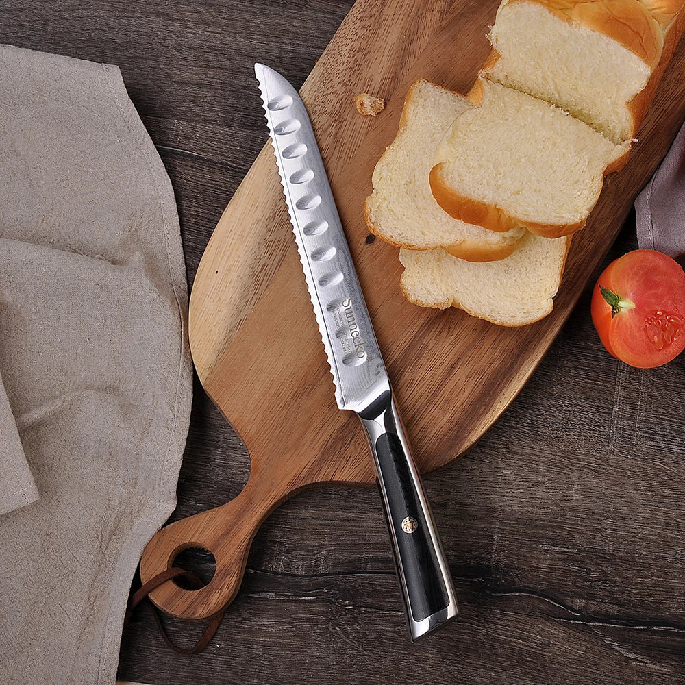 4-Piece Damascus Steel Kitchen Knife Set, VG10 Core