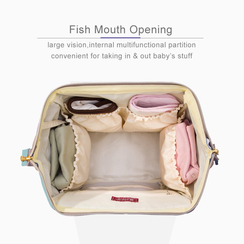 Large Diaper Backpack With Organized Baby Gear Storage