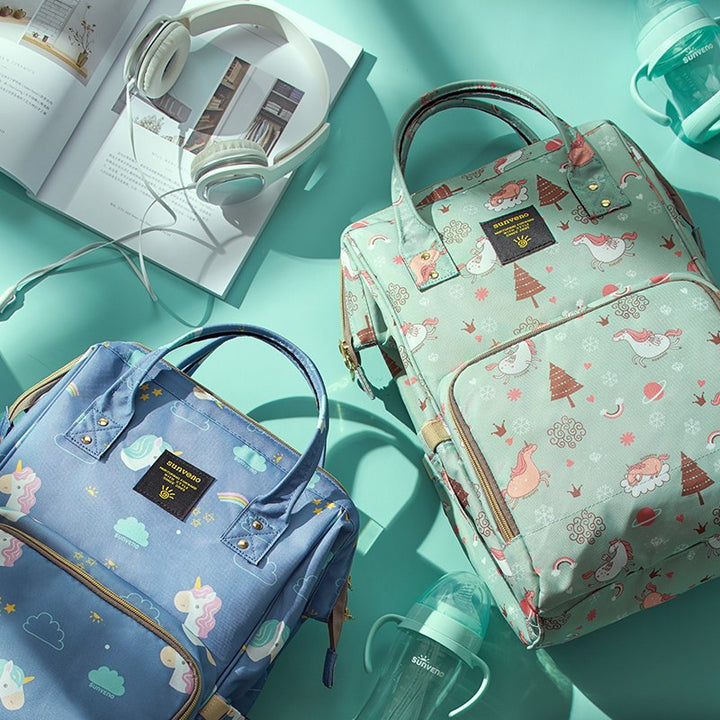 Large Diaper Backpack With Organized Baby Gear Storage