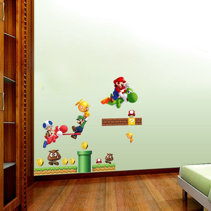 Super Mario Wall Stickers for Colorful Kids' Rooms