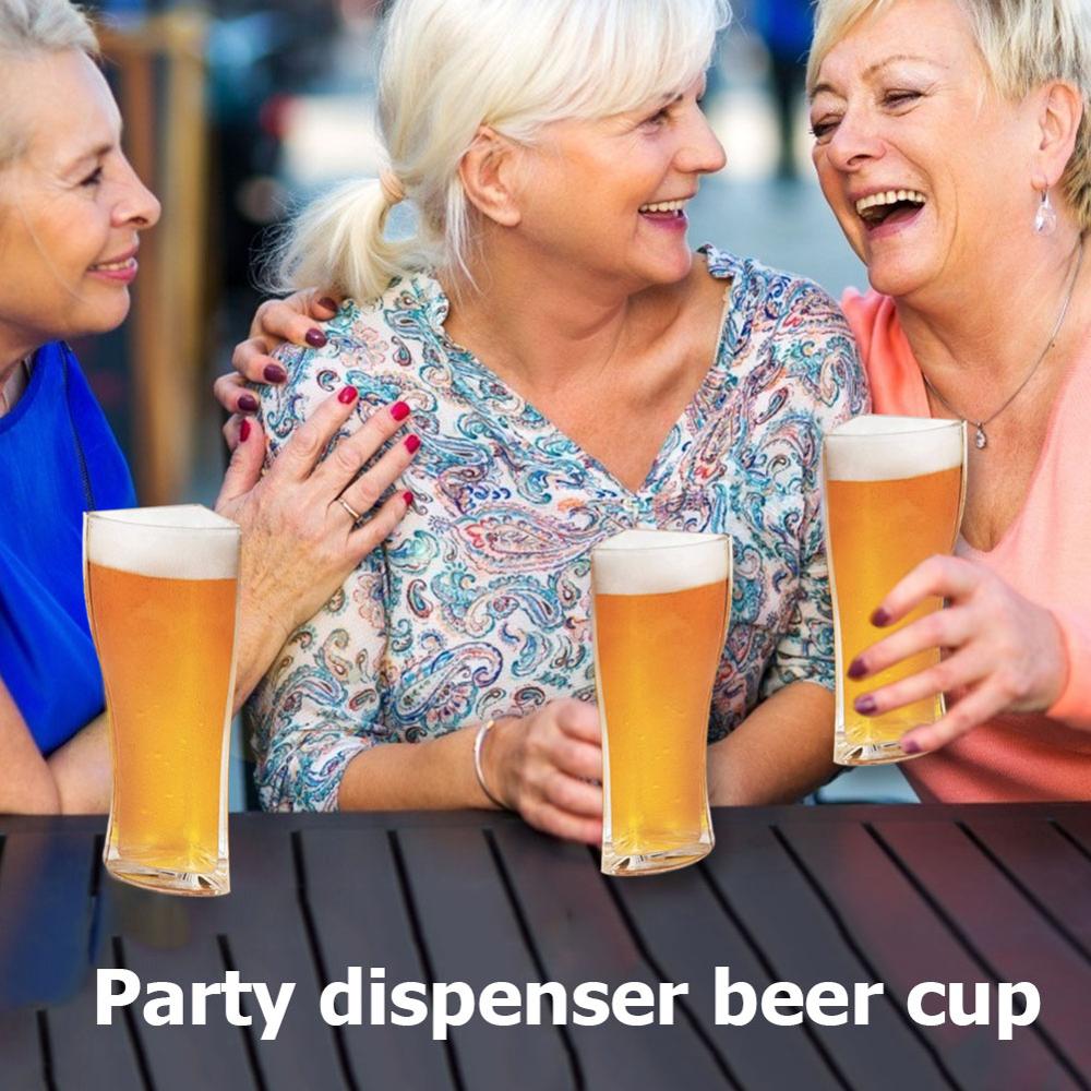 Four-Part Separable Beer Glass for Parties and Clubs