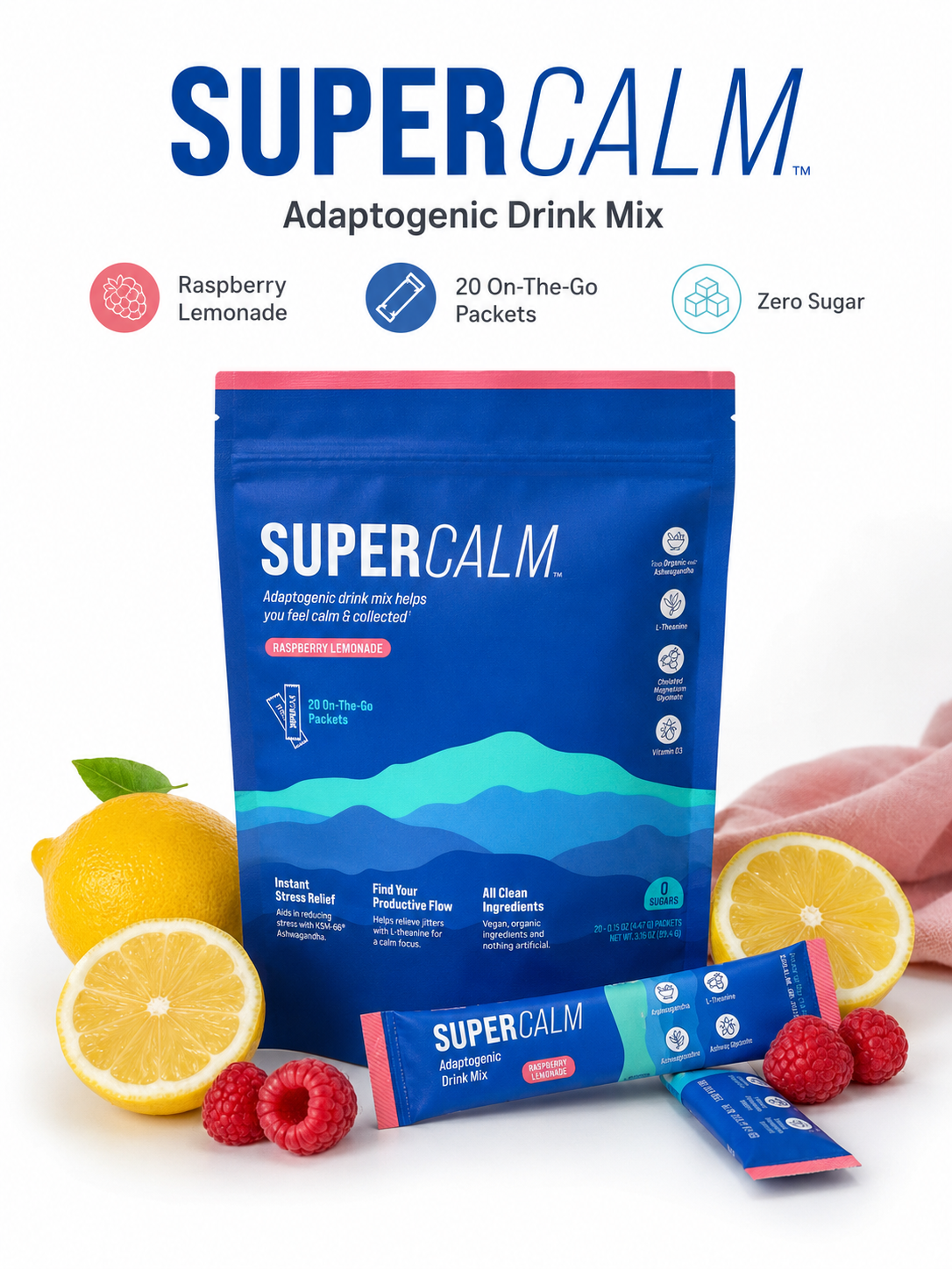 Adaptogenic Magnesium Drink Powder — Calm Focus