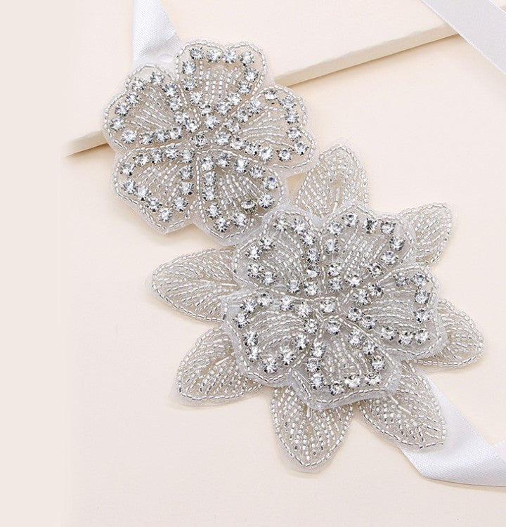 Bridal Crystal Flower Headband for Romantic Wedding Hair