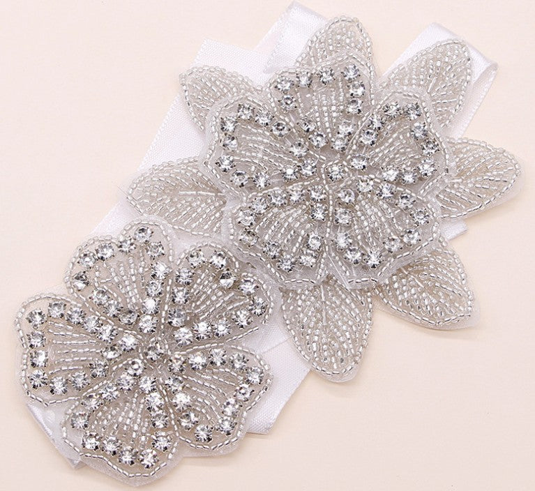 Bridal Crystal Flower Headband for Romantic Wedding Hair