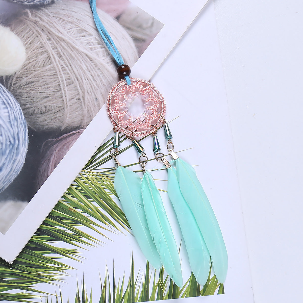 Dream Catcher Car Pendant – Colorful Boho Interior Charm