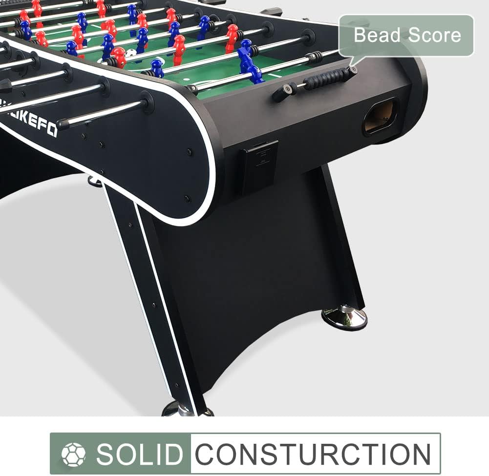 Full-Size Table Soccer Table with Score Counter & Cup Holders