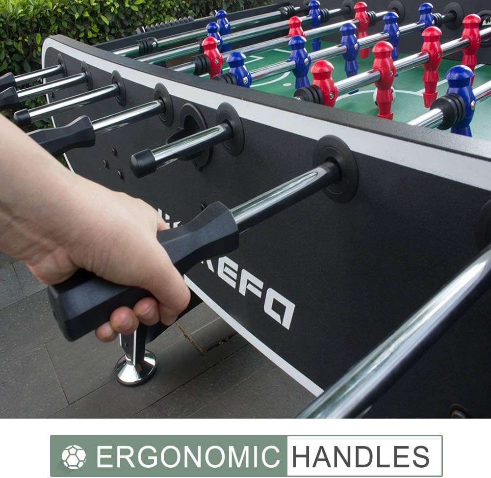 Full-Size Table Soccer Table with Score Counter & Cup Holders