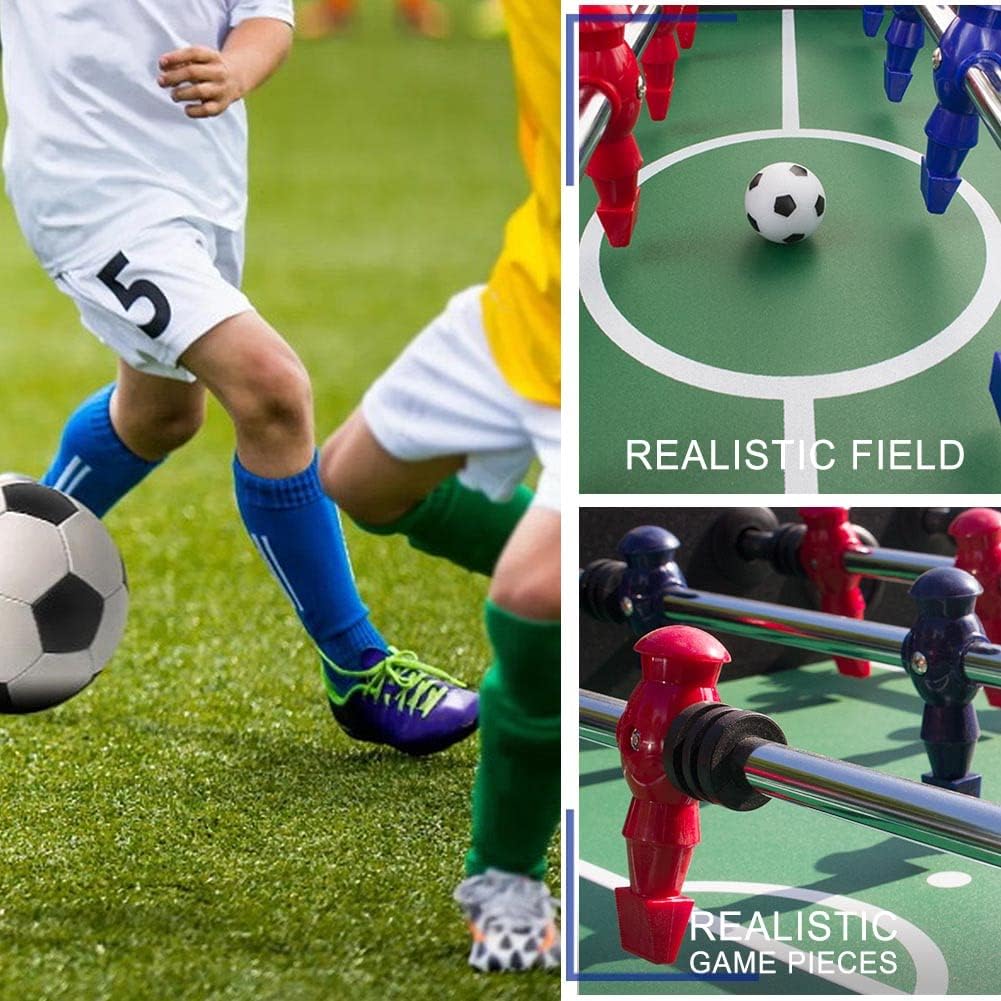 Full-Size Table Soccer Table with Score Counter & Cup Holders