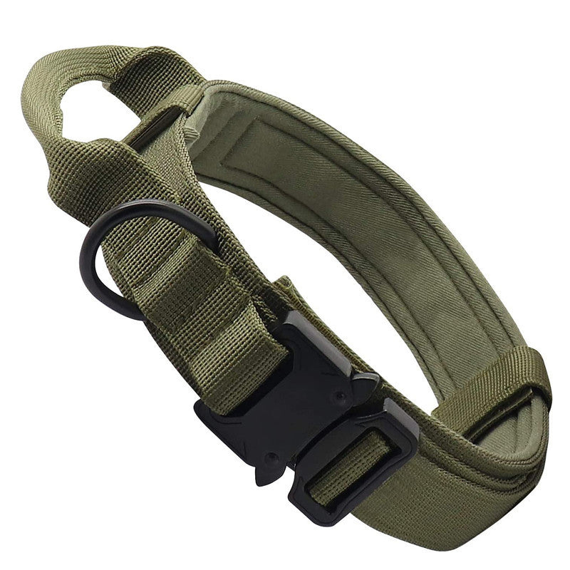 Tactical Dog Collar for Secure Outdoor Control & Comfort