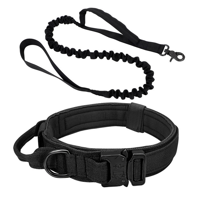 Tactical Dog Collar for Secure Outdoor Control & Comfort