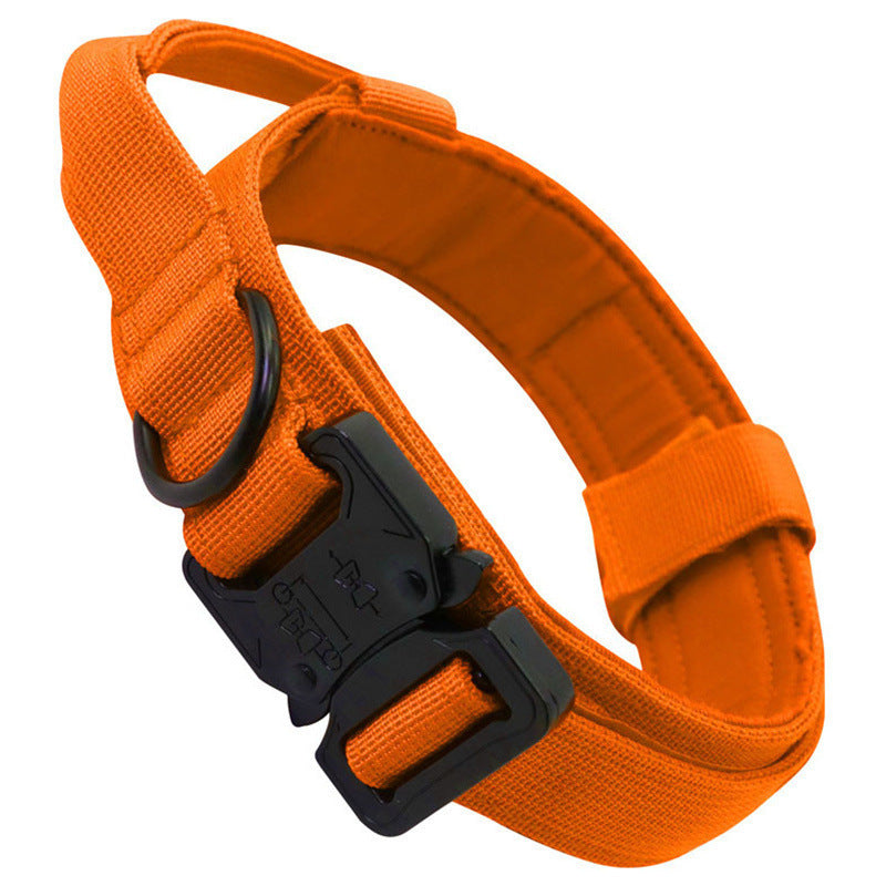 Tactical Dog Collar & Leash Set With Shock-Absorbing Grip