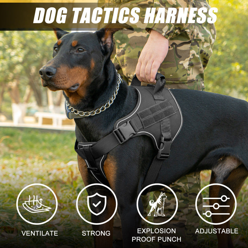 Tactical Dog Vest for Secure Control of Large Dogs
