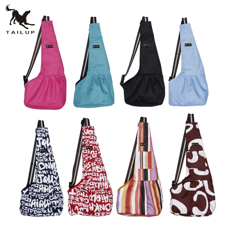 Small Dog Sling Carrier for Hands-Free Outdoor Walks